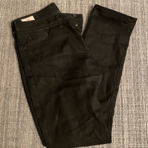 Shockoe Atelier slim black selvedge denim.